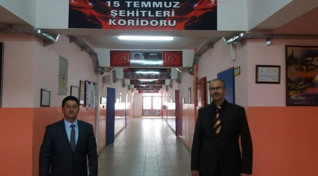 OKUL KORİDORUNA 15 TEMMUZ ŞEHİTLERİ İSMİ VERİLDİ