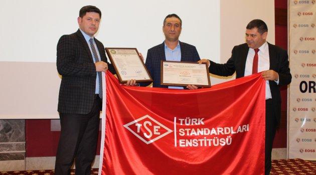 OSB KONFERANS SALONUNDA TSE BELGELENDİRME TOPLANTISI YAPILDI