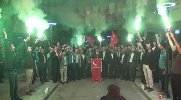 SAADET PARTİSİ ADAYLARI COŞKUYLA KARŞILANDI
