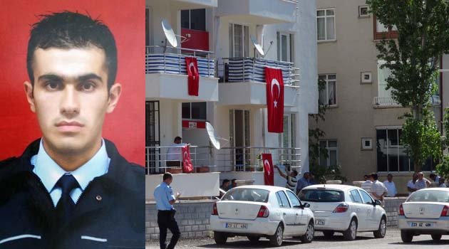 ŞEHİT POLİSİN BABA EVİNE ATEŞ DÜŞTÜ