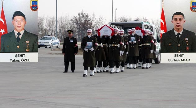SEHİTLER TÖRENLE UĞURLANDI