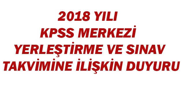 SINAV TAKVİMİNE İLİŞKİN DUYURU