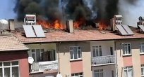 6 BİNANIN ÇATISI YANDI