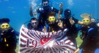 AKDENİZİN DERİNLİKLERİNDEN ELAZIĞSPOR’A DESTEK DALIŞI