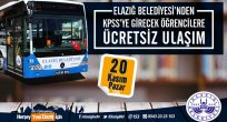 BELEDİYEDEN KPSS’YE GİRECEK ÖĞRENCİLERE ÜCRETSİZ ULAŞIM HİZMETİ