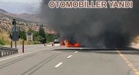 ÇARPIŞAN ARAÇLAR ALEV TOPUNA DÖNDÜ