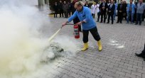 ELAZIĞ BELEDİYESİ İTFAİYESİNDEN TATBİKAT