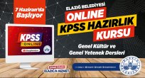 Elazığ Belediyesi'nden Gençlere Online KPSS Eğitim Desteği