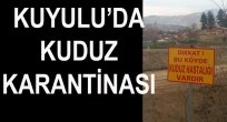 ELAZIĞ’DA BİR KÖYDE KUDUZ KARANTİNASI