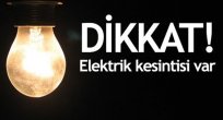 ELAZIĞ’DA ELEKTRİK KESİNTİSİ