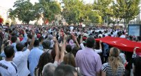 ELAZIĞ'DA TERÖRE TEPKİ EYLEMİNDE OLAYLAR ÇIKTI