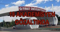 FIRAT ÜNİVERSİTESİNDE 18 AKADEMİSYEN GÖZALTINA ALINDI