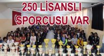 GAZİ ORTAOKULU'NDA 250 LİSANSLI SPORCUSU İLE 25 KUPA KAZANDI