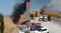 KÖMÜRHAN’DA BİR TESİSİN ÇATISI YANDI