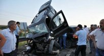 KOVANCILAR ’DA İKİ ARAÇ ÇARPIŞTI 7 YARALI
