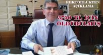 REKTÖRLÜK AÇIKLAMA YAPTI,” 5750 TL İÇİN CİNAYET İŞLEDİ”