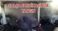 SALÇA FABRİKASINDA YANGIN