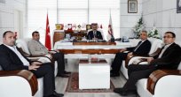 STK DÖNEM SÖZCÜSÜ TÜRKOĞLU BAŞKAN ALAN’I ZİYARET ETTİ