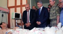 TERÖR GAZİLERİNE GEÇMİŞ OLSUN ZİYARETİ