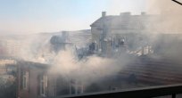 YANGINDA YAŞLI ÇİFT İTFAİYE TARAFINDAN KURTARILDI